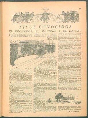 Tipos conocidos : El pechador, el mendigo y el latero