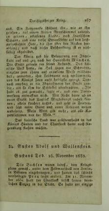 34. Gustav Adolf und Wallenstein. Gustavs Tod. 16. November 1632