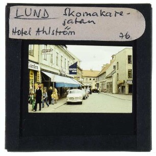 Lund, Straßenansicht : Skomagaregatan
