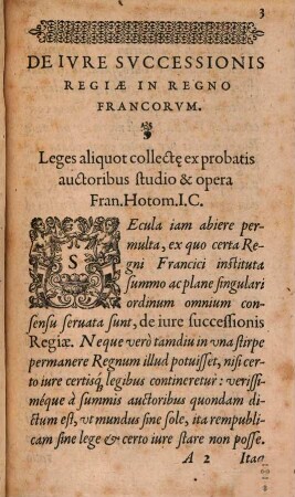 De Ivre Svccessionis Regiae in Regno Francorum
