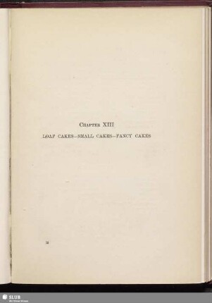 Chapter XIII. Loaf cakes, Small cakes, Fancy cakes, Icings