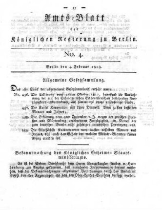 No. 4, 4. Februar 1818