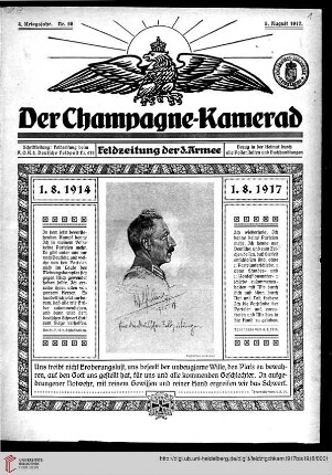 4. Kriegsjahrgang: Der Champagne-Kamerad: Feldzeitung der 3. Armee