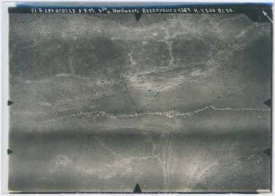 Foto der Stellungen nordwestlich von Bezonvaux (Luftbild)