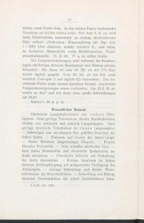 Wesentlicher Befund: