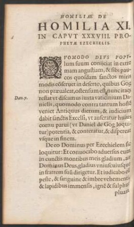 Homilia XI. In Caput XXXVIII. Prophetae Ezechielis.