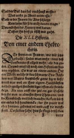 Die XLI. Historia. - Die L. Historia.
