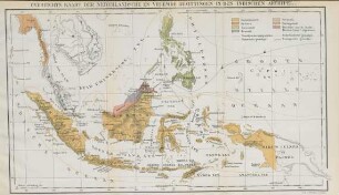 Overzichts kaart der Nederlandsche en vreemde bezittingen in den Indischen Archipel