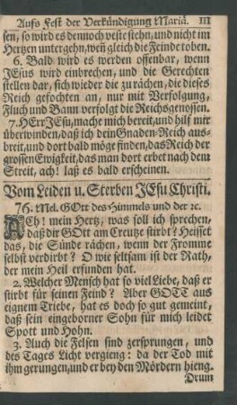 Vom Leben und Sterben Jesu Christi