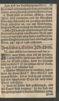 Vom Leben und Sterben Jesu Christi