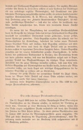 II. Die erste Haager Friedenskonferenz