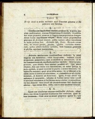Caput II. De usu circuli in artibus mechanicis apud Graecorum geometras et illis posteriores ante Cartesium.