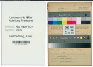 Entnazifizierung Julius Schmedding , geb. 08.09.1914 (Schlosser)