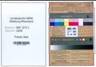 Entnazifizierung Karl Frevel , geb. 01.04.1892 (Kaufmaennischer Angestellter)