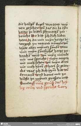 116v-118r: Gebet zum Hl. Kreuz (um einen guten Tod)
