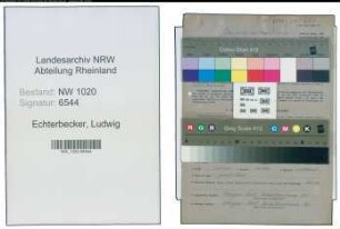 Entnazifizierung Ludwig Echterbecker , geb. 10.10.1908 ()
