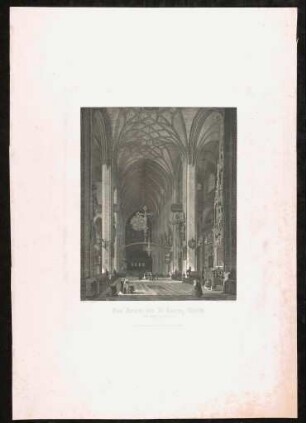 Das Innere der St. Lorenz-Kirche zu Nürnberg