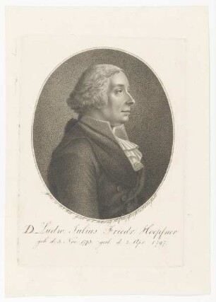 Bildnis des Ludw. Julius Friedr. Hoepfner