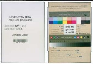 Entnazifizierung Josef Jansen , geb. 15.03.1892 (Schlosser)