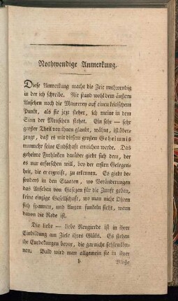 Nothwendige Anmerkung.
