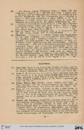 Nachtrag (Nr. 284 - 301)
