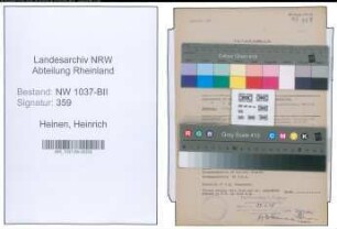 Entnazifizierung Heinrich Heinen , geb. 08.12.1885 (Metzger)