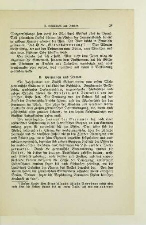 II. Germanen und Römer