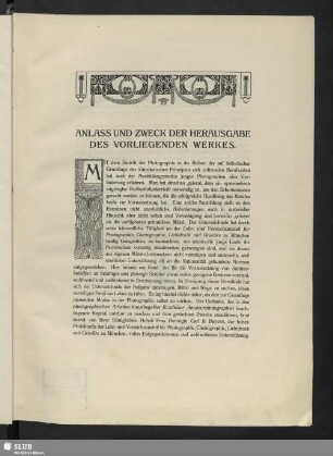 Anlass und Zweck der Herausgabe des vorliegenden Werkes