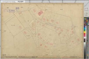 Bracht (Schmallenberg), Umlegung Bracht, Bl.10 Zuteilungskarte Bracht Flur 17