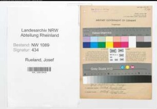 Entnazifizierung Josef Rueland , geb. 04.08.1902 (Kriminalbeamter)