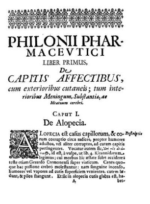 Liber Primus, De Capitis Affectibus, cum exterioribus cutaneis; tum interioribus Meningum, Substantia, ac Meatum cerebri.