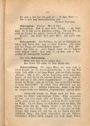 Uebergewicht.