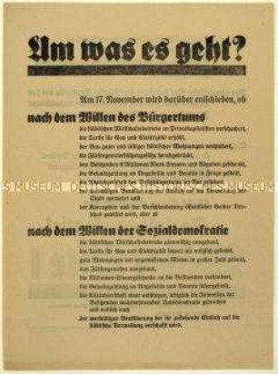Aufruf der SPD zur Leipziger Stadtverordnetenwahl 1929