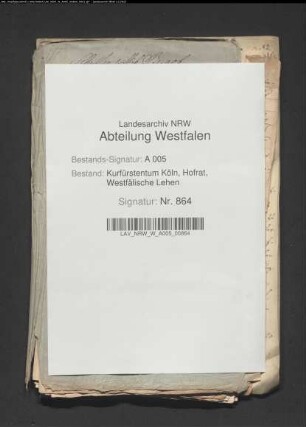 Die Belehnung der Anna Margaretha Schulte, Witwe des Ludwig Berghoff, dann des Michael Fredebölling mit dem Schultenhof zu Enste