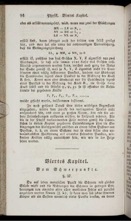 Viertes Kapitel. Vom Schwerpunkte.