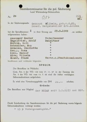 Wilhelm, Gebhard