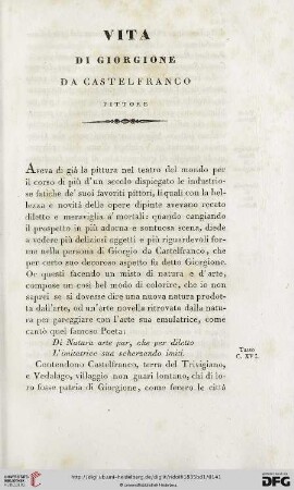 Vita di Giorgione da Castelfranco, pittore
