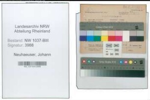 Entnazifizierung Johann Neuhaeuser , geb. 13.03.1894 (Sekretaer)