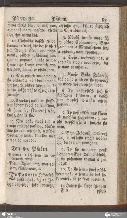 Ton 80. Psalm