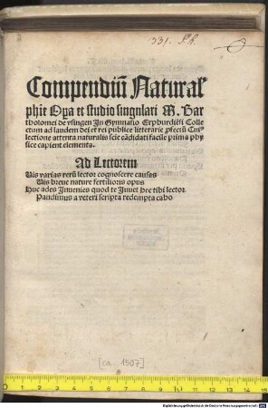 Compendiu[m] Natural[is] phi[losophia]e