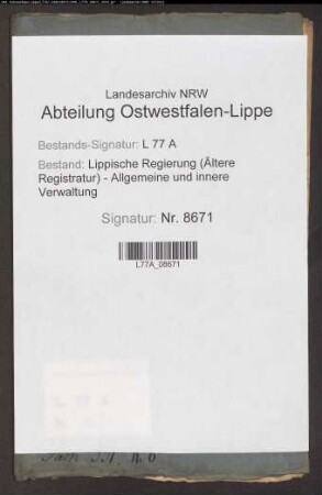 Instandsetzung der Straße zwischen Göttentrup und Schwelentrup