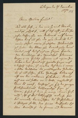 158r-159v, Brief: Tübingen den 27. December 1872