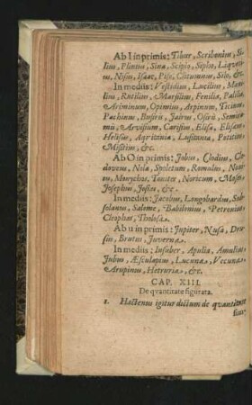 Cap. XIII. De quantitate figurata.