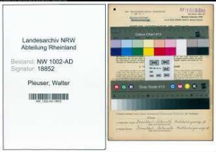 Entnazifizierung Walter Pleuser, geb. 19.02.1899 (Verw.Angest.)