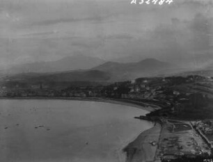 San Sebastian : Blick auf die Bucht von San Sebastian vom Monte Igueldo