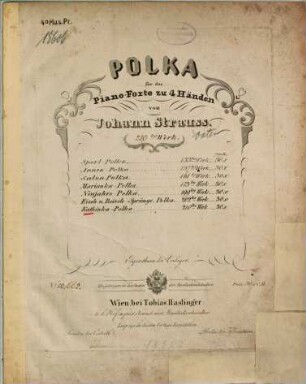 Kathinka-Polka : 210. Werk