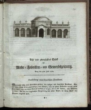 Acht und zwanzigstes Stück. Prag den 9ten Juli 1788.