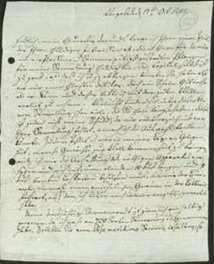 Brief von Albrecht Wilhelm Roth an Friedrich Julius Voigt