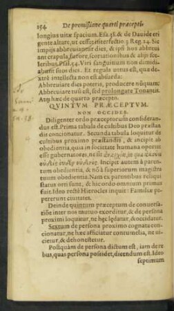 Quintum Praeceptum.