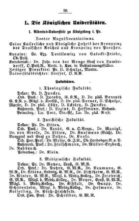 Die Königlichen Universitäten